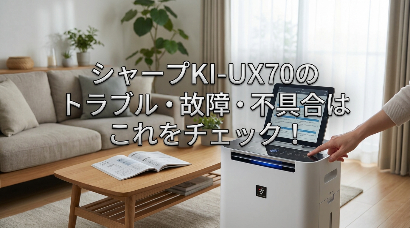 シャープKI-UX70のトラブル・故障・不具合はこれをチェック!