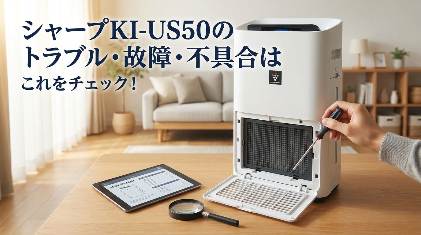 シャープKI-US50のトラブル・故障・不具合はこれをチェック!