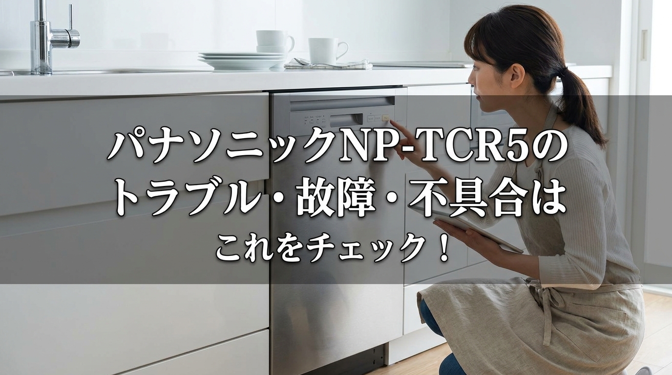 パナソニックNP-TCR5のトラブル・故障・不具合はこれをチェック!