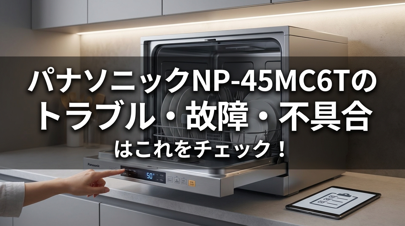 パナソニックNP-45MC6Tのトラブル・故障・不具合はこれをチェック!
