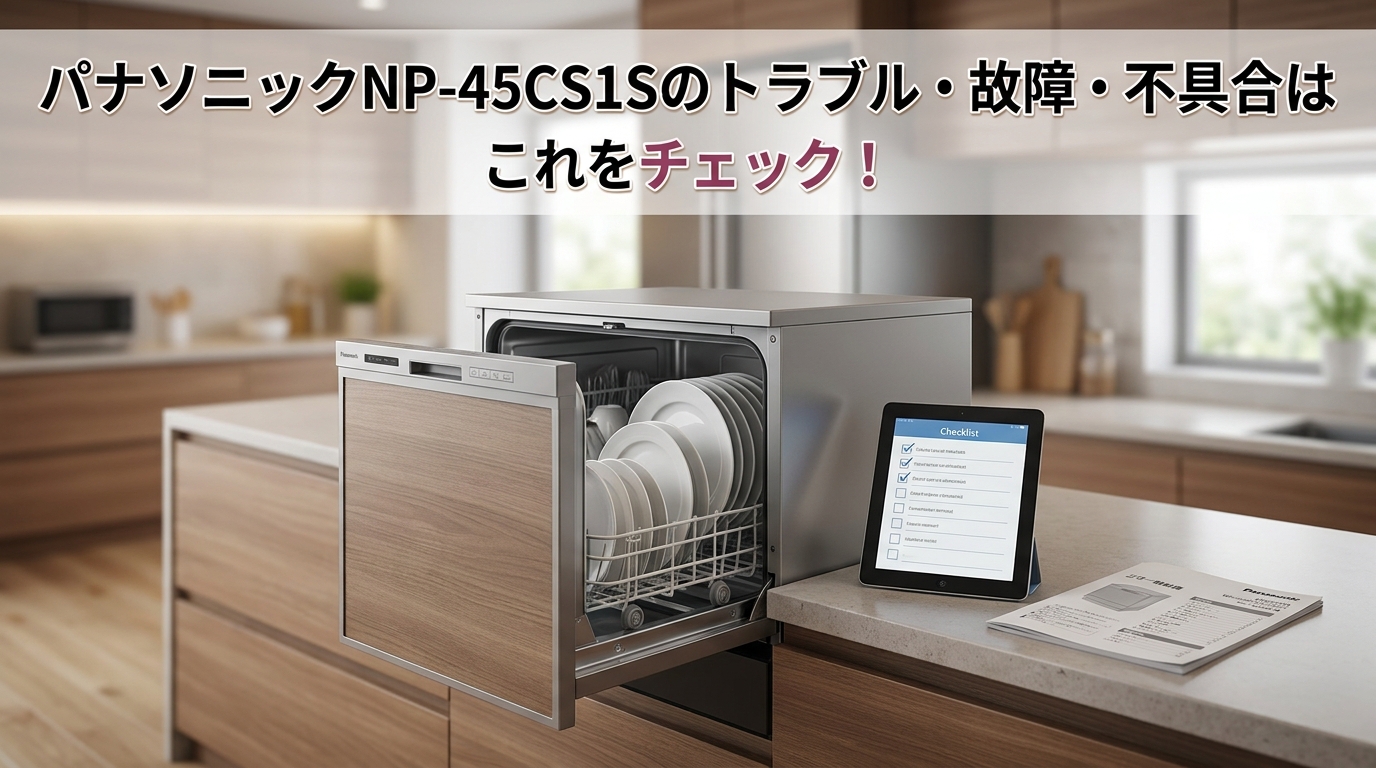 パナソニックNP-45CS1Sのトラブル・故障・不具合はこれをチェック!
