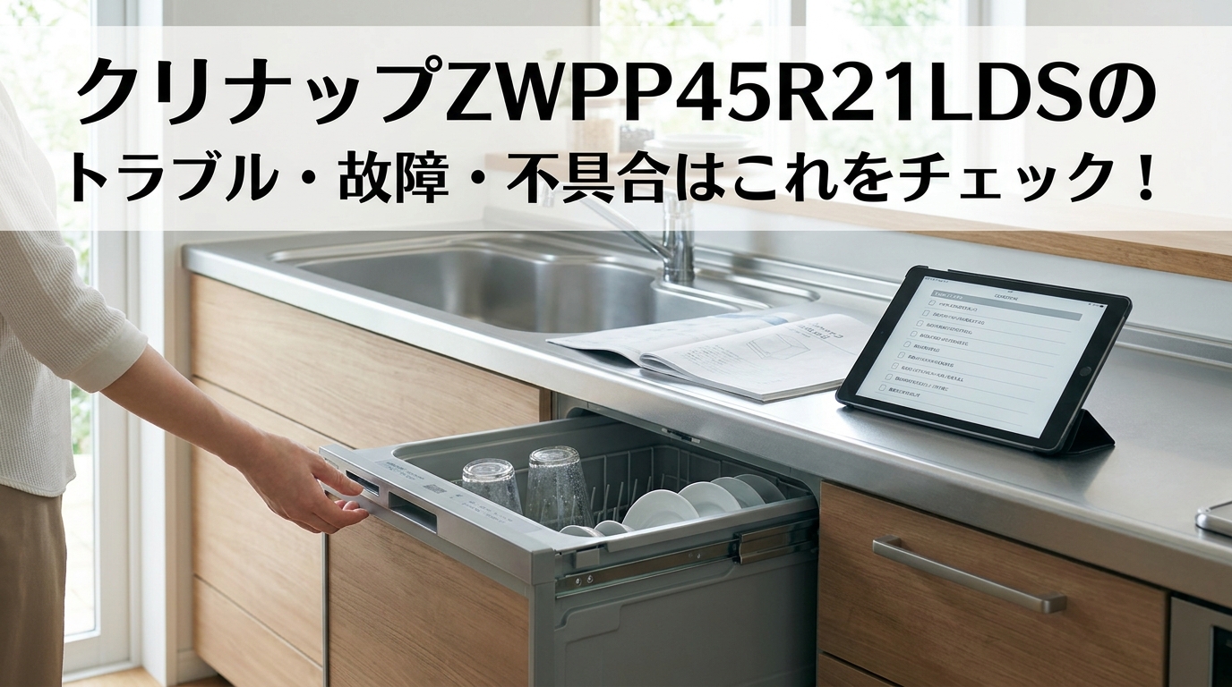 クリナップZWPP45R21LDSのトラブル・故障・不具合はこれをチェック!