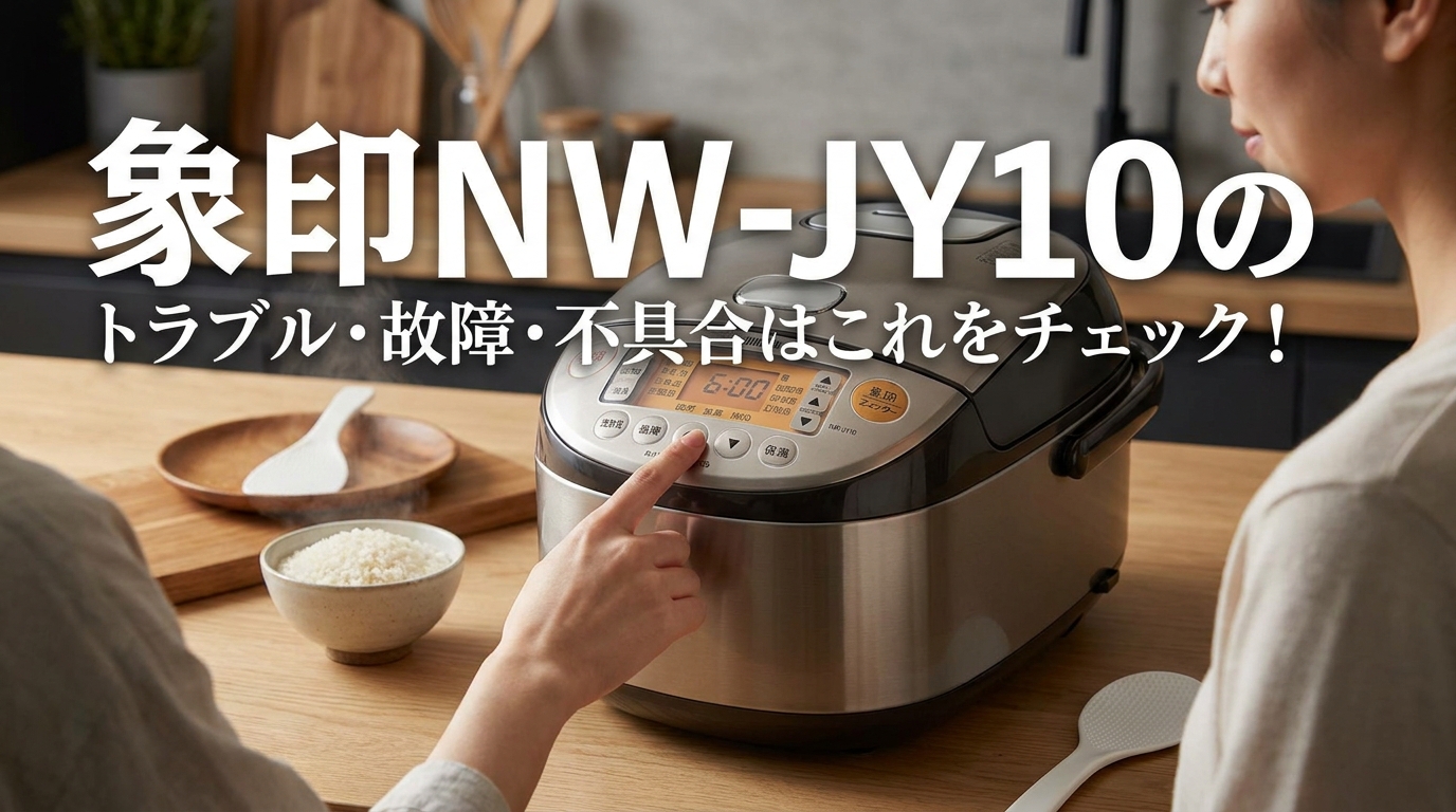 象印NW-JY10のトラブル・故障・不具合はこれをチェック！