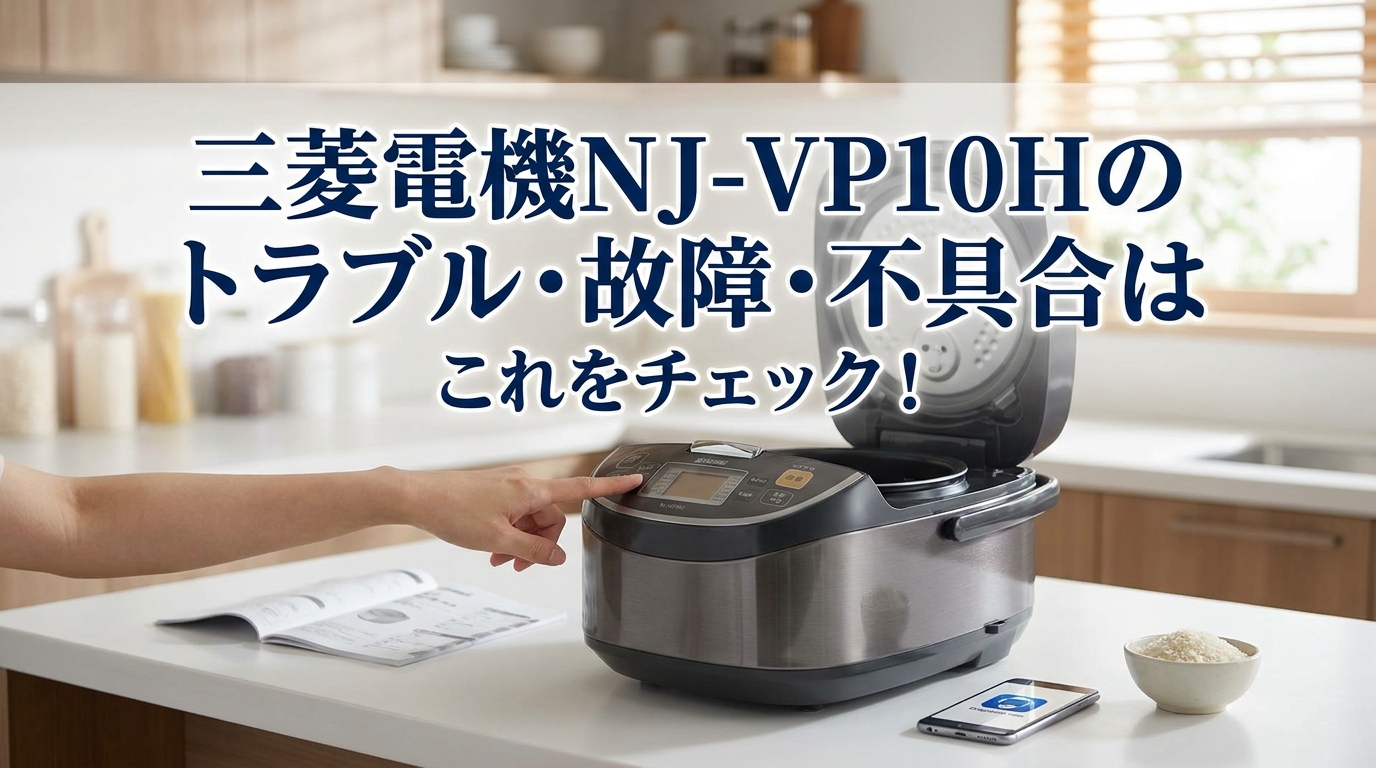 三菱電機NJ-VP10Hのトラブル・故障・不具合はこれをチェック!