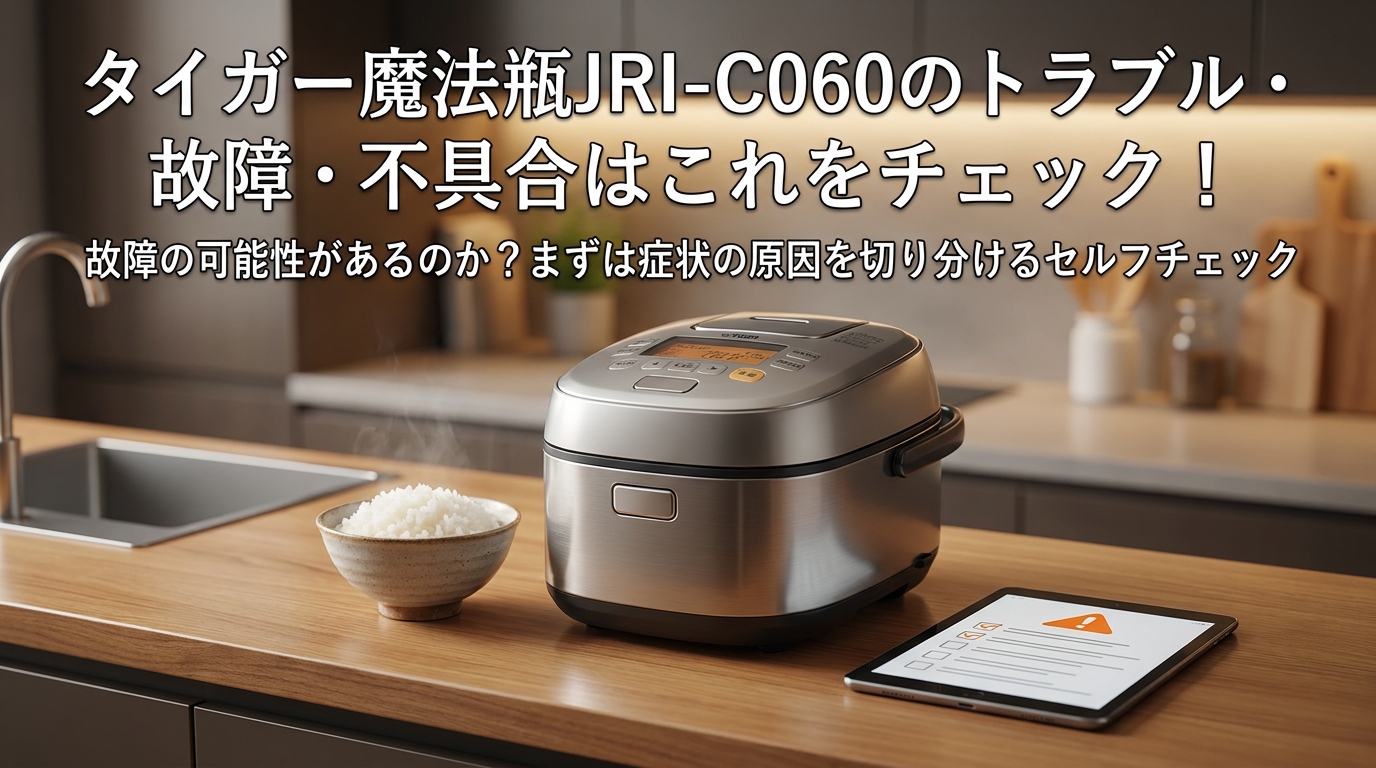 タイガー魔法瓶JRI-C060のトラブル・故障・不具合はこれをチェック!