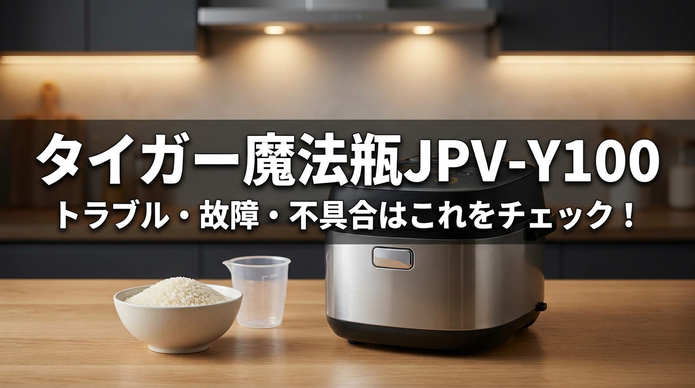 タイガー魔法瓶JPV-Y100のトラブル・故障・不具合はこれをチェック!