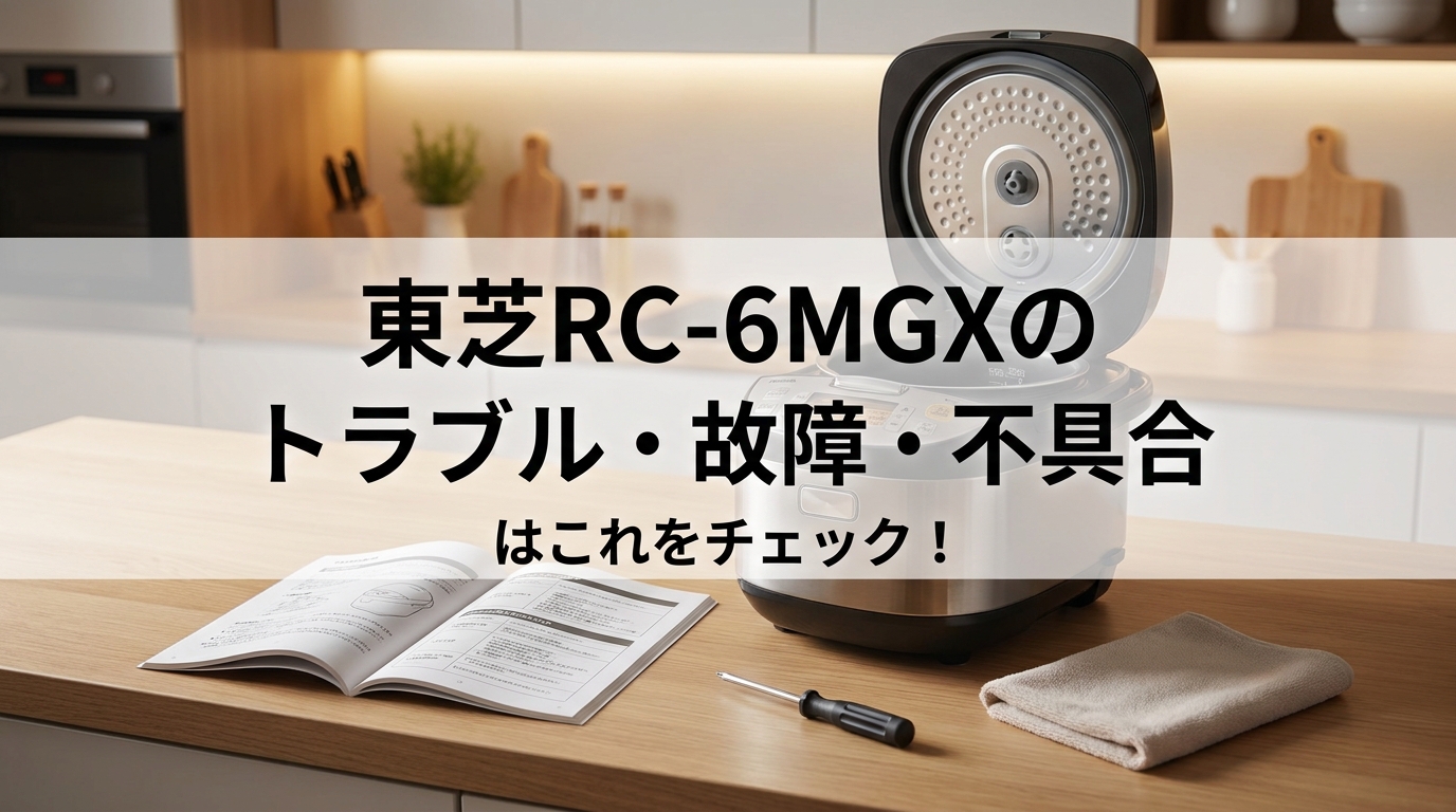 東芝RC-6MGXのトラブル・故障・不具合はこれをチェック!