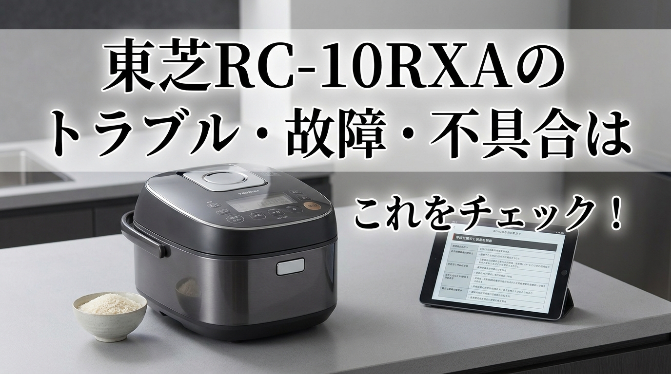 東芝RC-10RXAのトラブル・故障・不具合はこれをチェック!