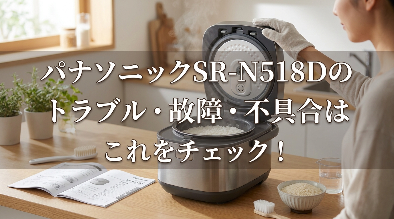 パナソニックSR-N518Dのトラブル・故障・不具合はこれをチェック！