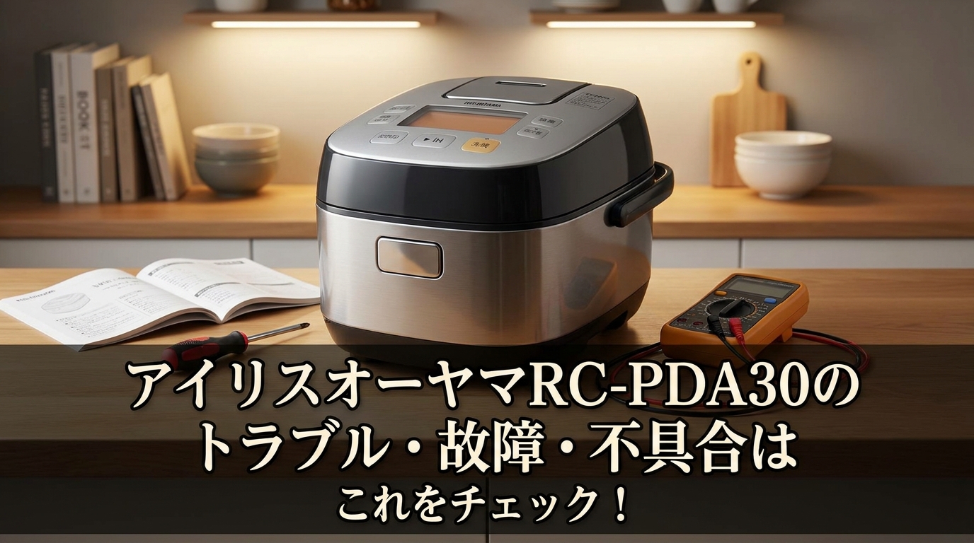 アイリスオーヤマRC-PDA30のトラブル・故障・不具合はこれをチェック!