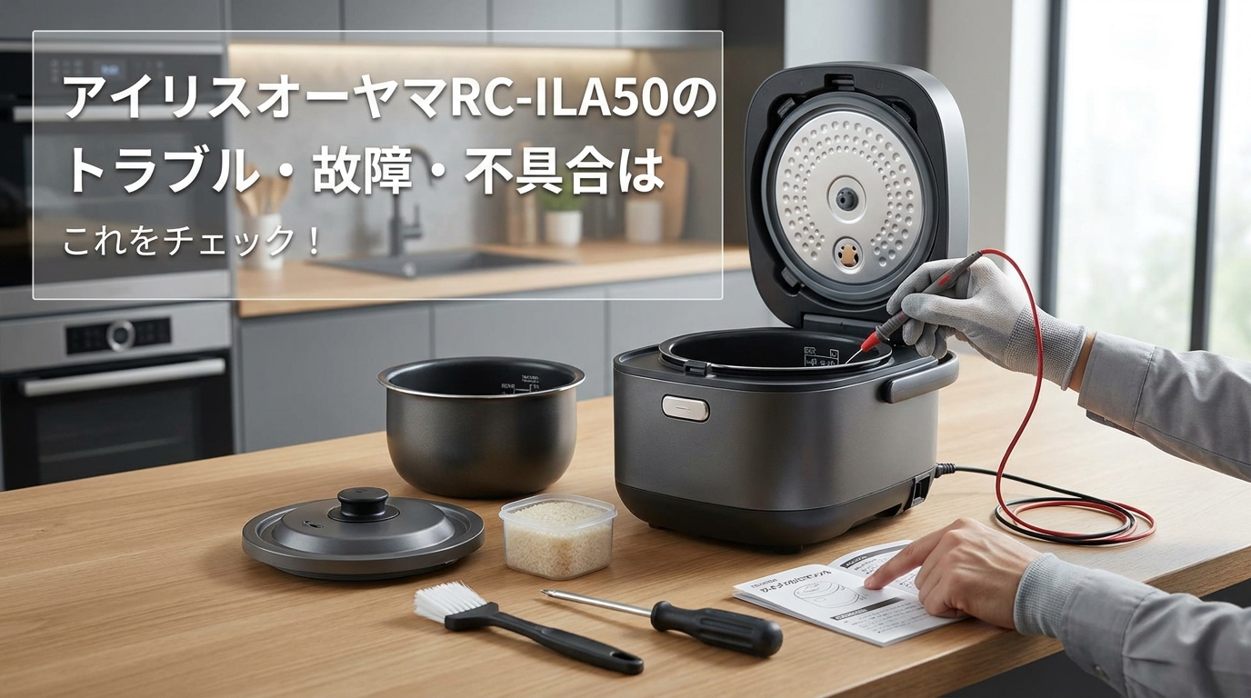 アイリスオーヤマRC-ILA50のトラブル・故障・不具合はこれをチェック!