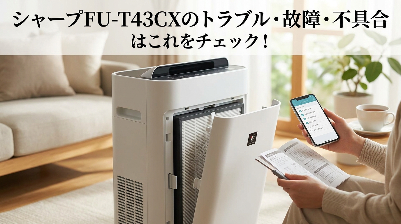 シャープFU-T43CXのトラブル・故障・不具合はこれをチェック!