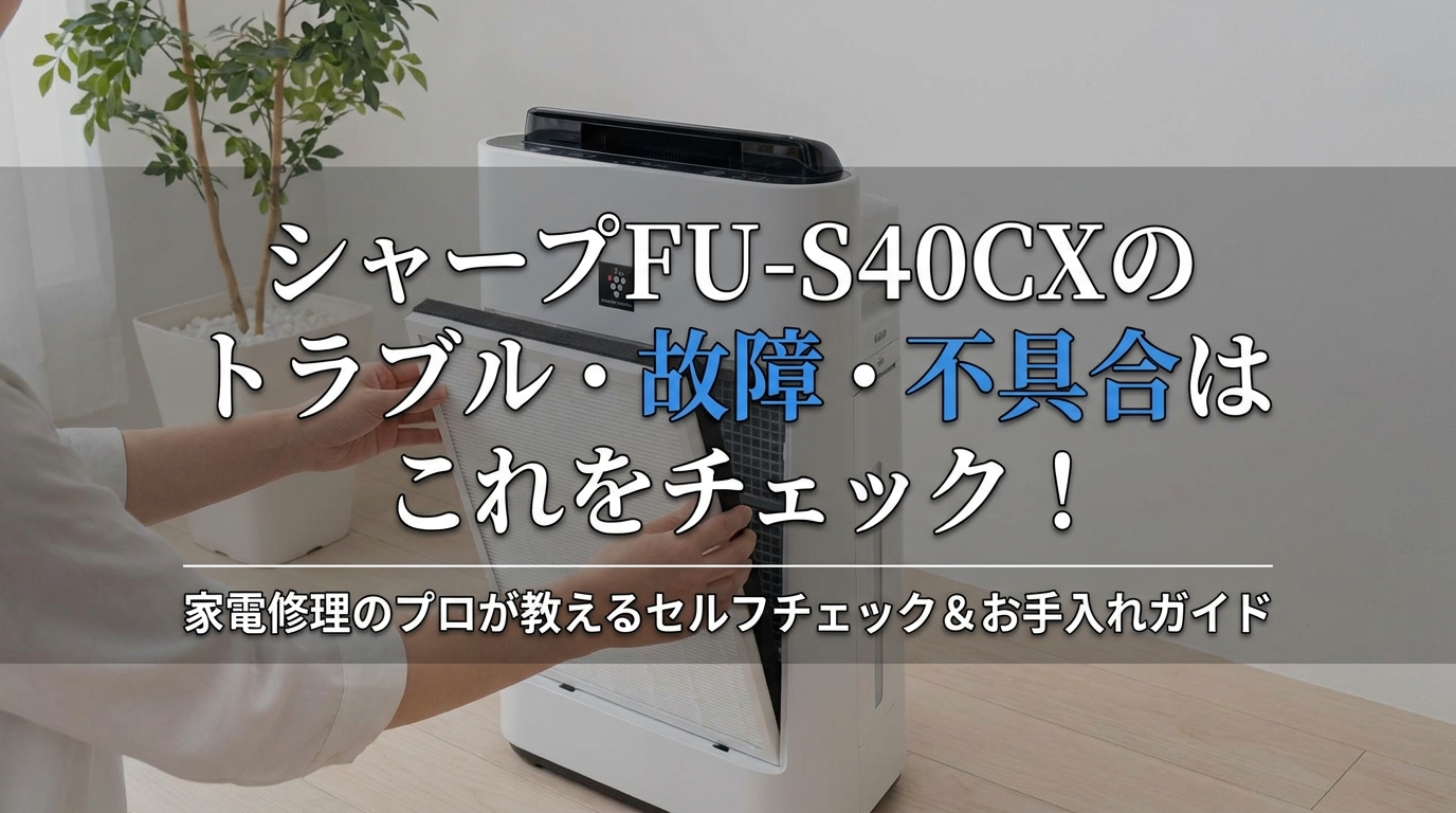 シャープFU-S40CXのトラブル・故障・不具合はこれをチェック!