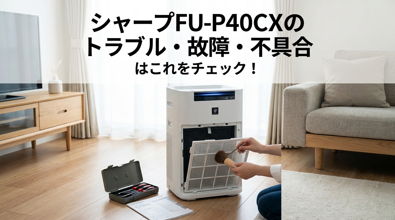 シャープFU-P40CXのトラブル・故障・不具合はこれをチェック！