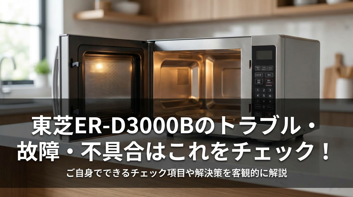 東芝ER-D3000Bのトラブル・故障・不具合はこれをチェック!