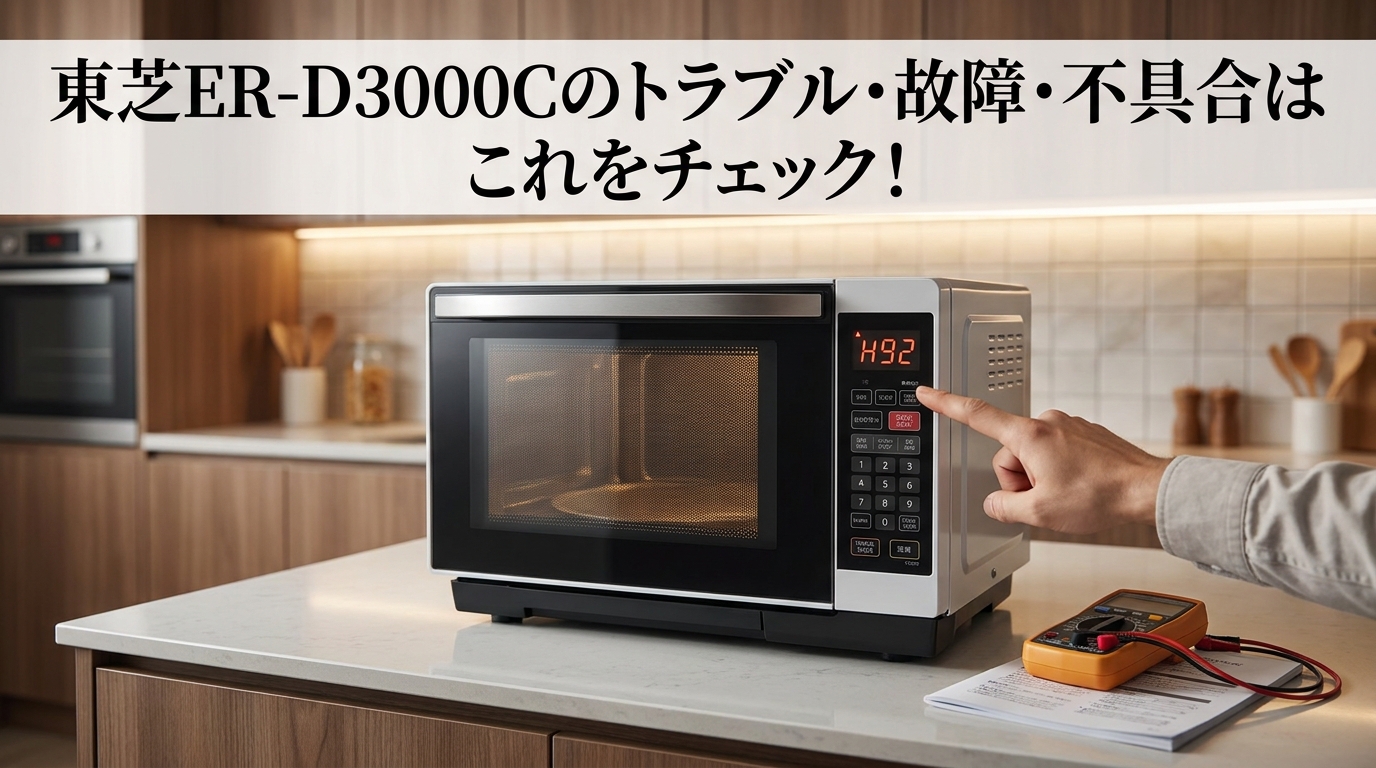 東芝ER-D3000Cのトラブル・故障・不具合はこれをチェック!