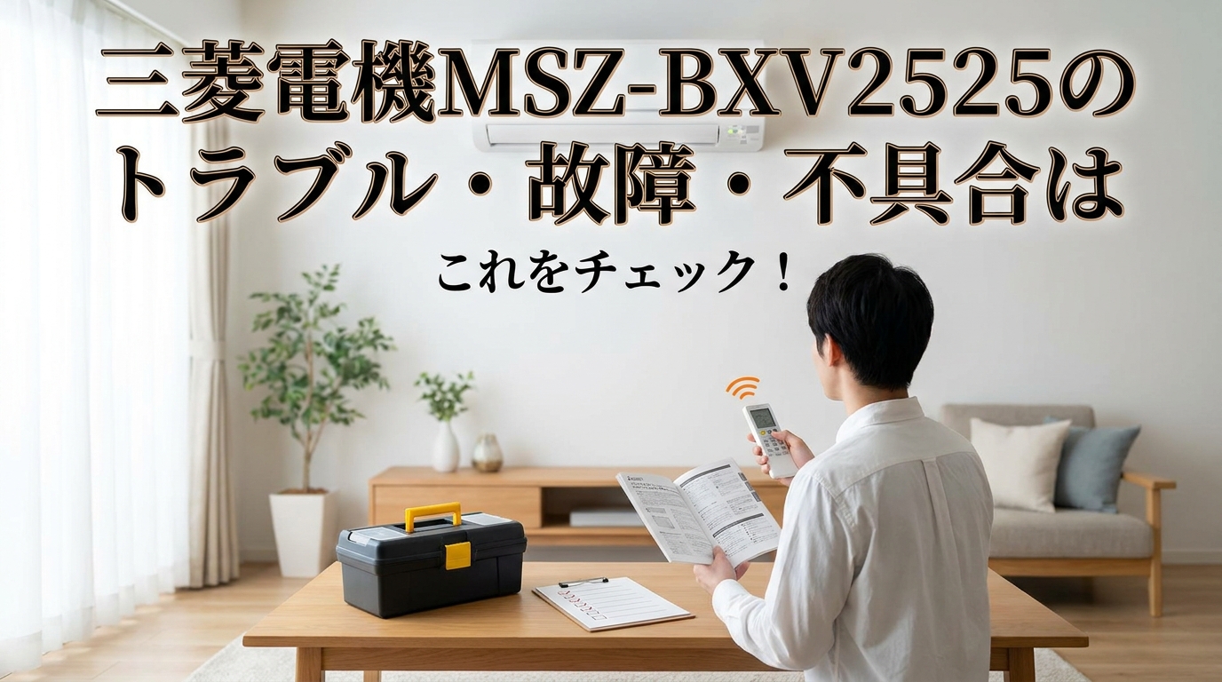 三菱電機MSZ-BXV2525のトラブル・故障・不具合はこれをチェック!