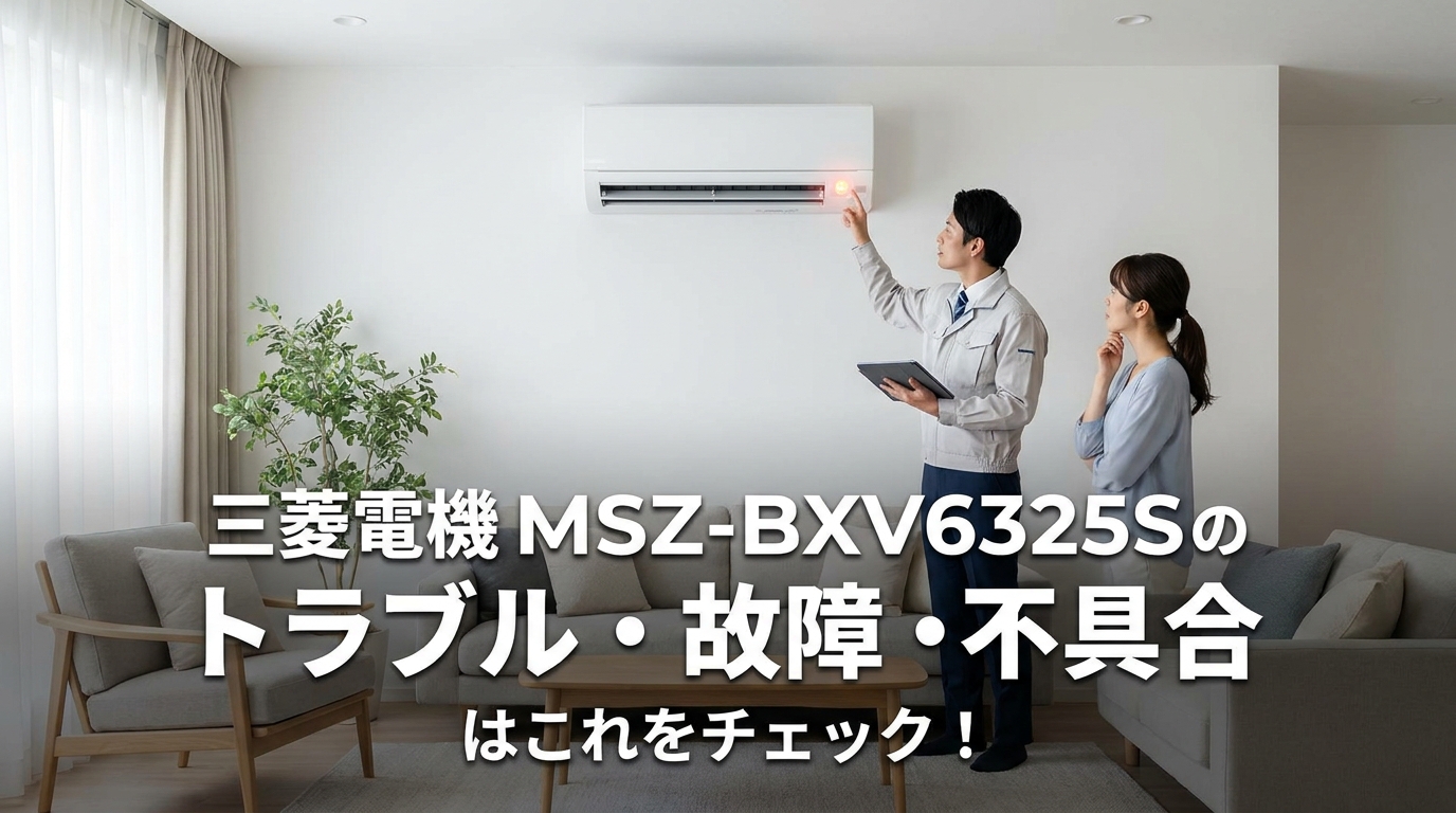 三菱電機MSZ-BXV6325Sのトラブル・故障・不具合はこれをチェック!