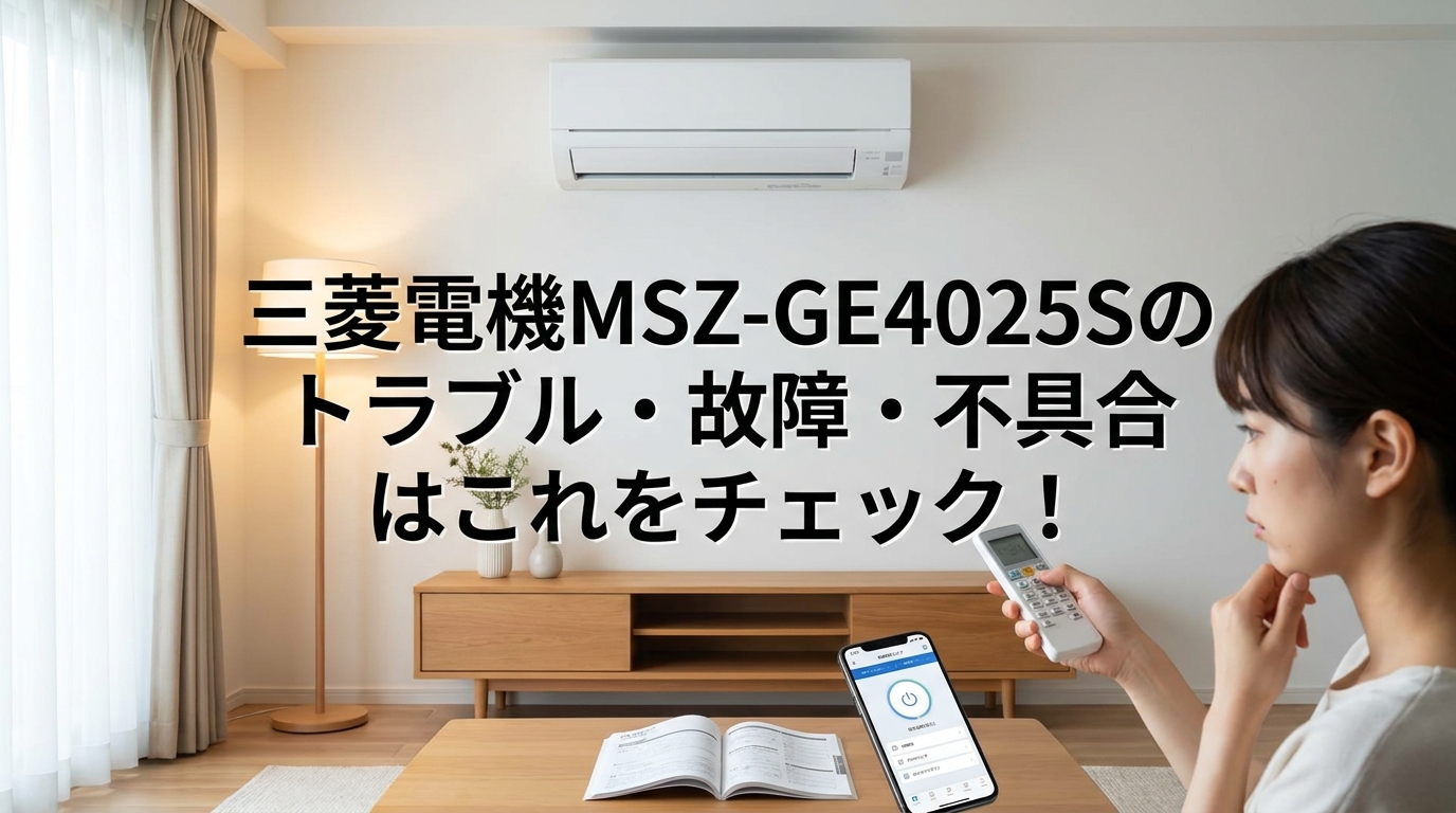 三菱電機MSZ-GE4025Sのトラブル・故障・不具合はこれをチェック!