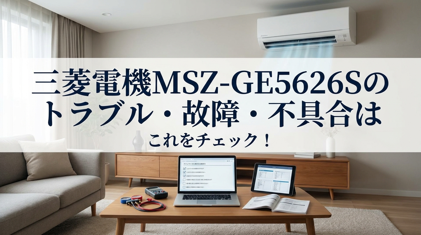 三菱電機MSZ-GE5626Sのトラブル・故障・不具合はこれをチェック!