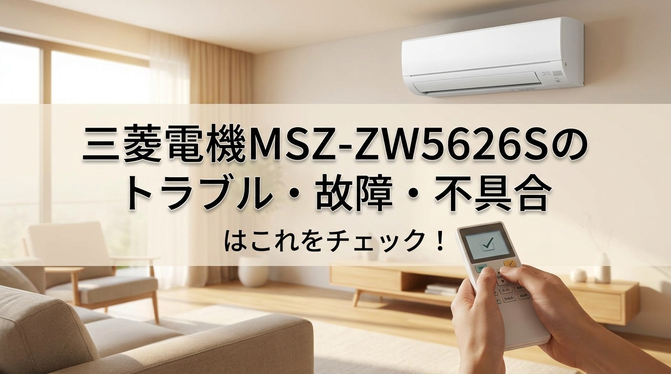 三菱電機MSZ-ZW5626Sのトラブル・故障・不具合はこれをチェック!
