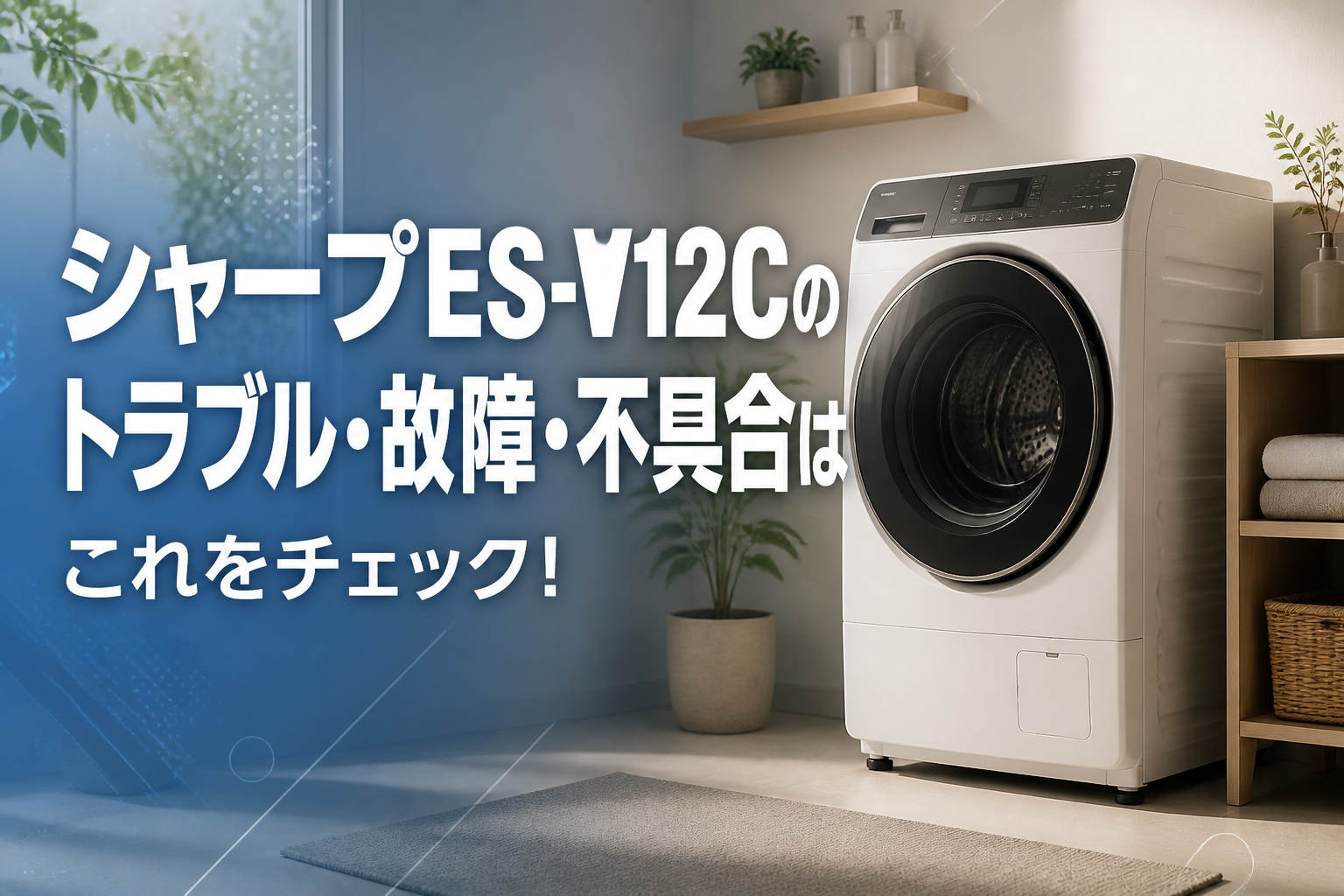 シャープES-V12Cのトラブル・故障・不具合はこれをチェック!
