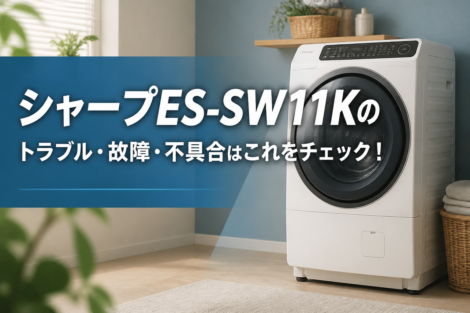 シャープES-SW11Kのトラブル・故障・不具合はこれをチェック！