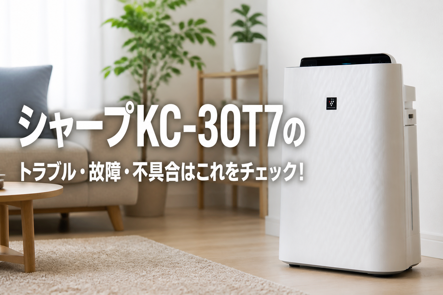 シャープKC-30T7のトラブル・故障・不具合はこれをチェック!