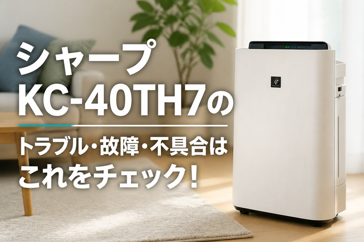 シャープKC-40TH7のトラブル・故障・不具合はこれをチェック！