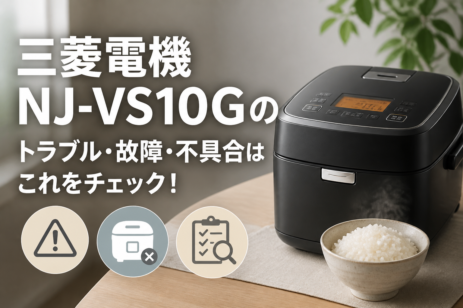 三菱電機NJ-VS10Gのトラブル・故障・不具合はこれをチェック!