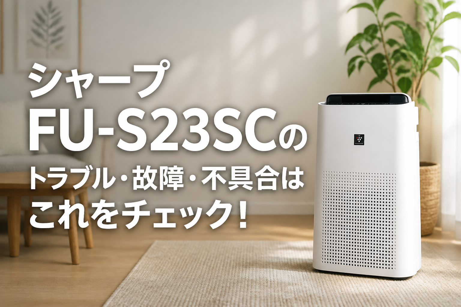 シャープFU-S23SCのトラブル・故障・不具合はこれをチェック！