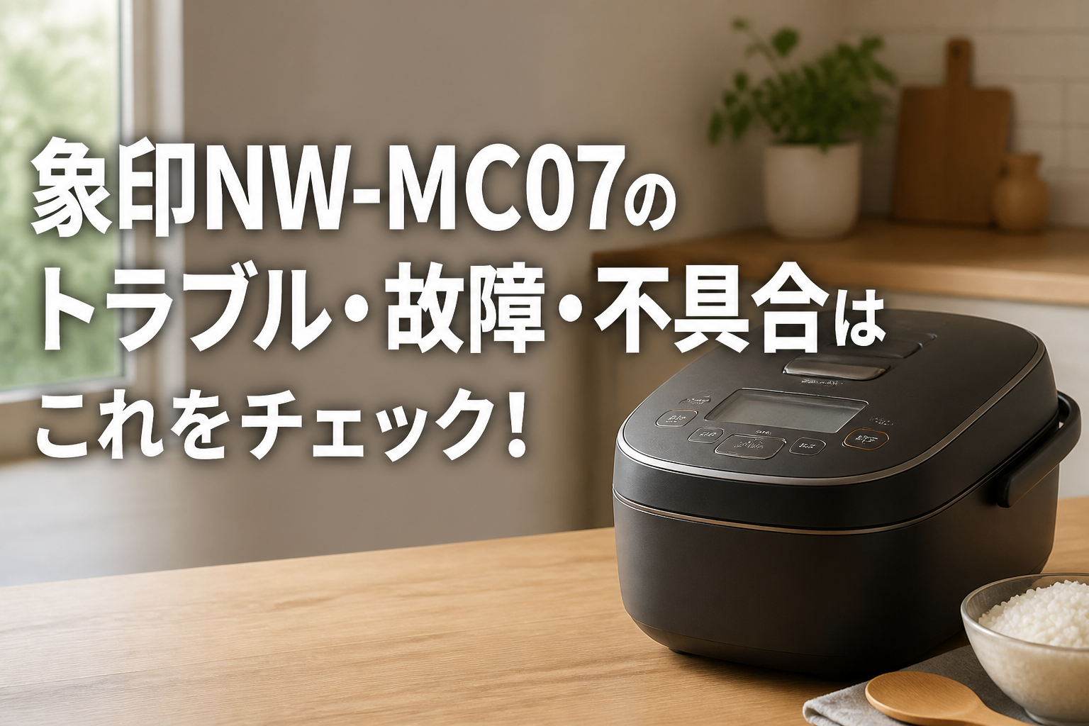 象印NW-MC07のトラブル・故障・不具合はこれをチェック!