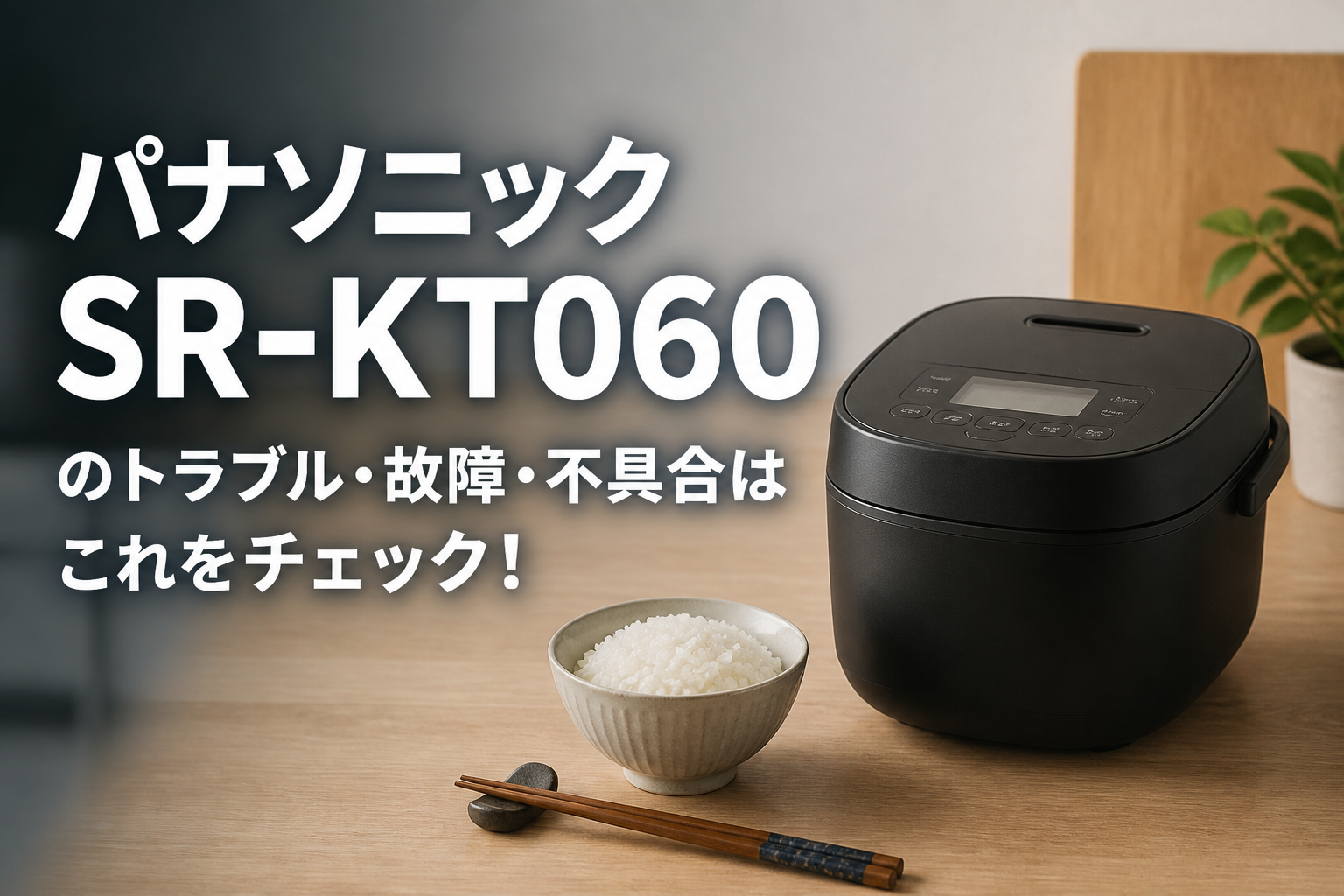 パナソニックSR-KT060のトラブル・故障・不具合はこれをチェック!