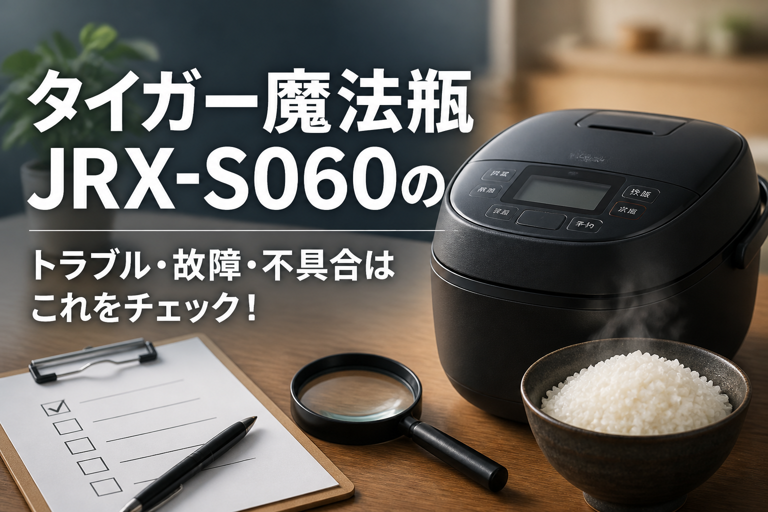 タイガー魔法瓶JRX-S060のトラブル・故障・不具合はこれをチェック!