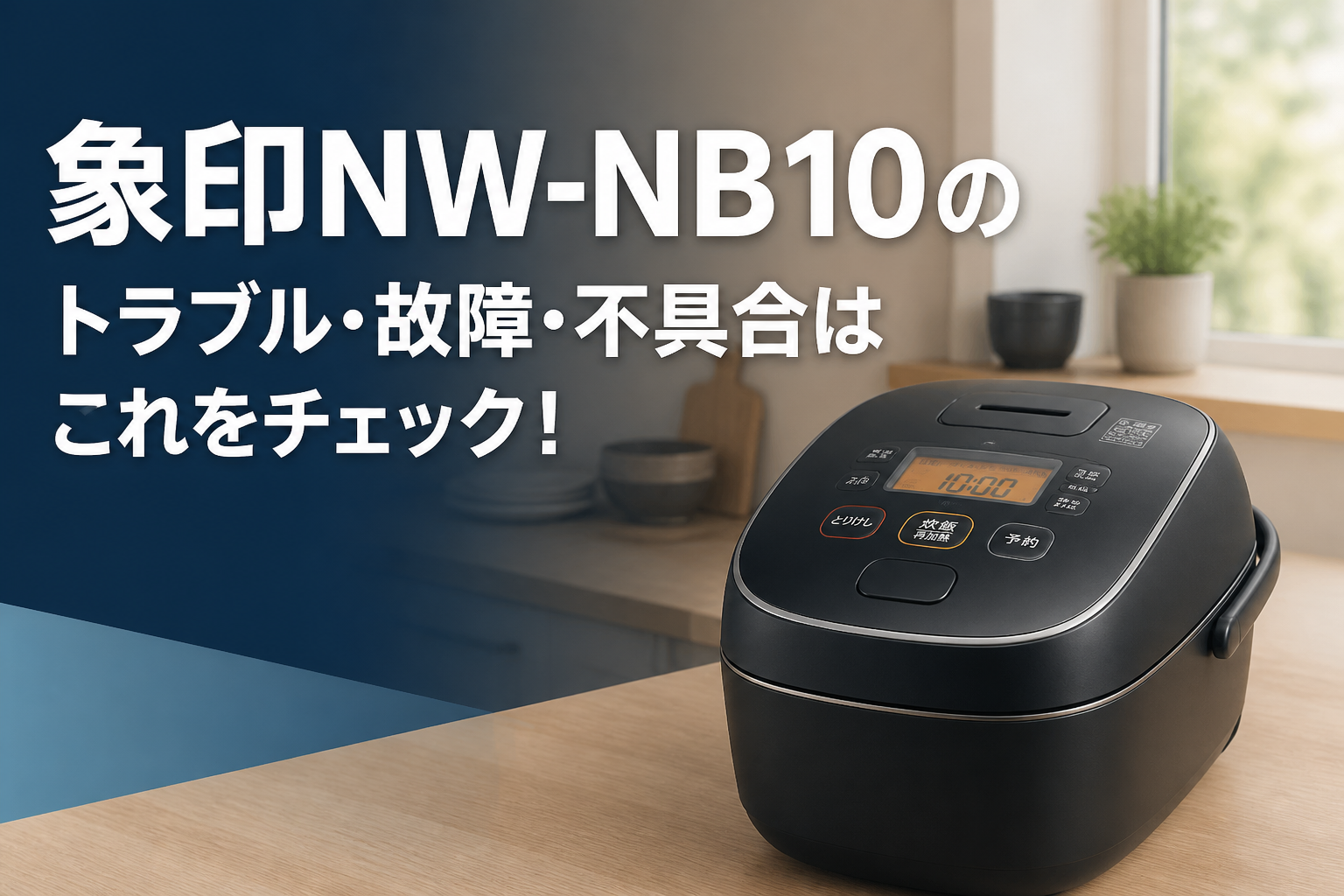 象印NW-NB10のトラブル・故障・不具合はこれをチェック!