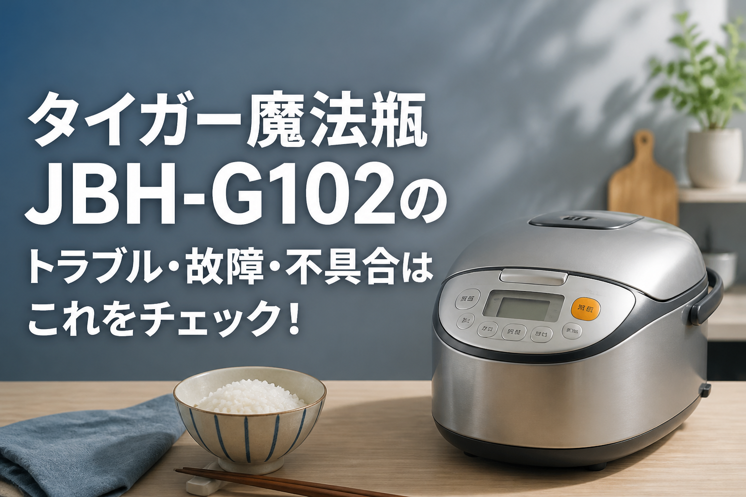 タイガー魔法瓶JBH-G102のトラブル・故障・不具合はこれをチェック!