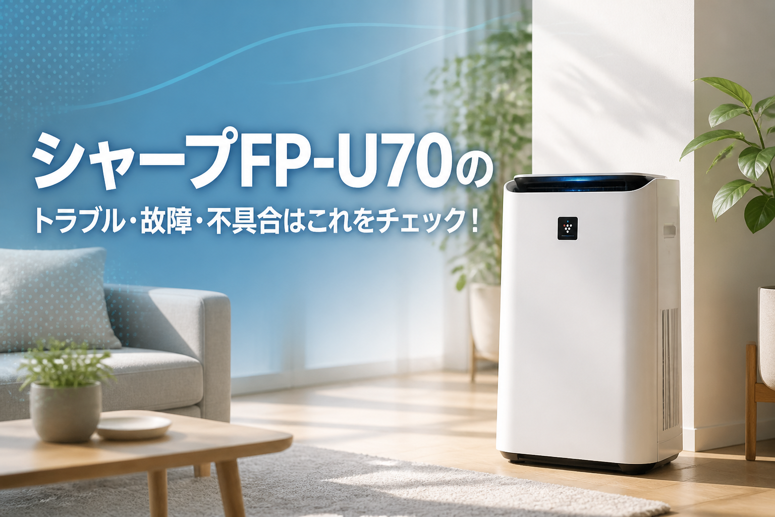 シャープFP-U70のトラブル・故障・不具合はこれをチェック!