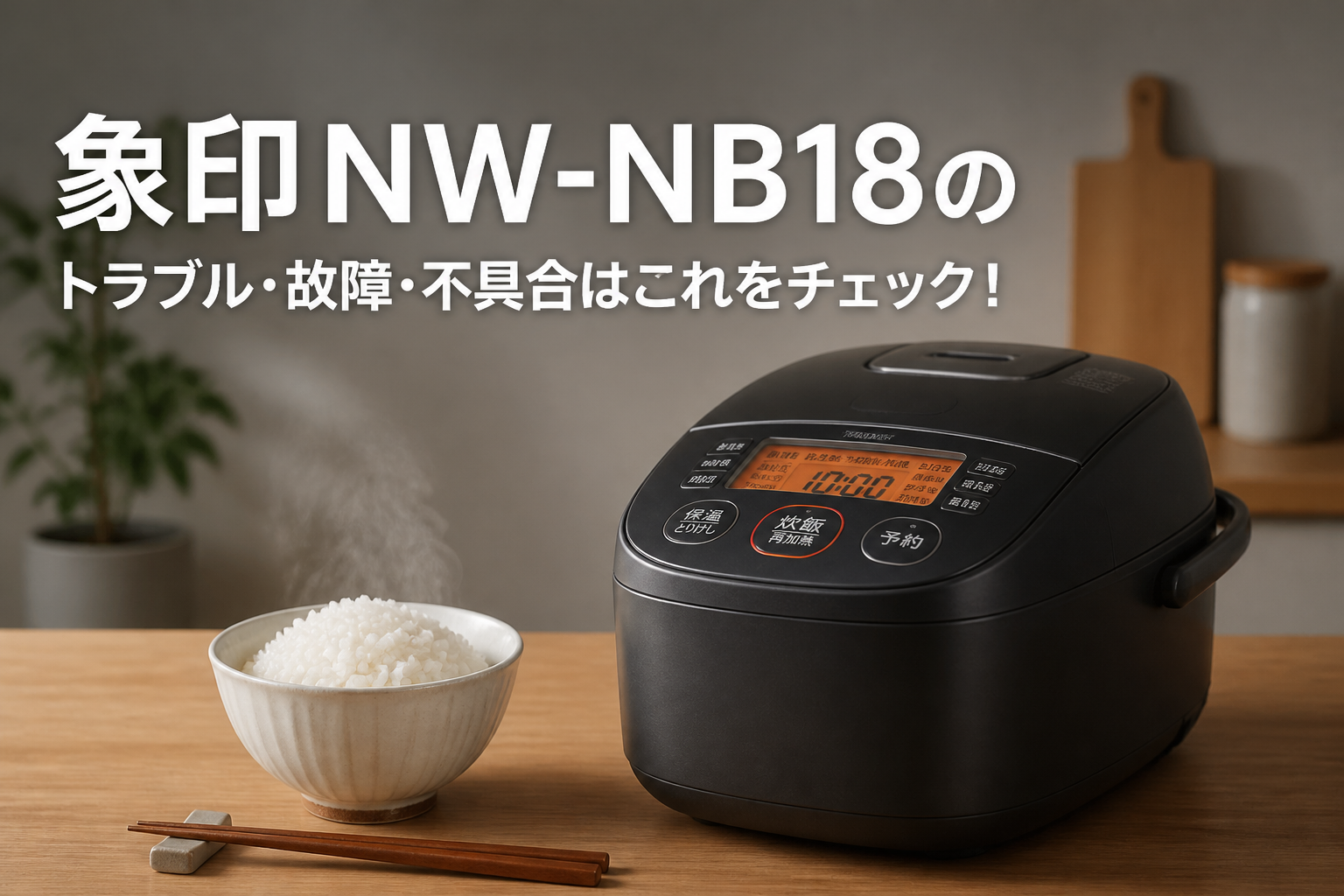 象印NW-NB18のトラブル・故障・不具合はこれをチェック!