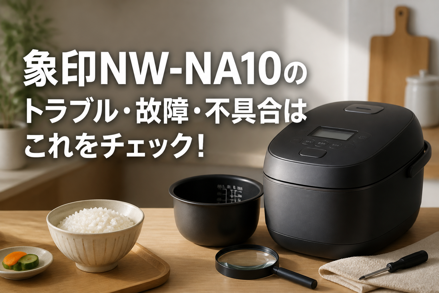 象印NW-NA10のトラブル・故障・不具合はこれをチェック!